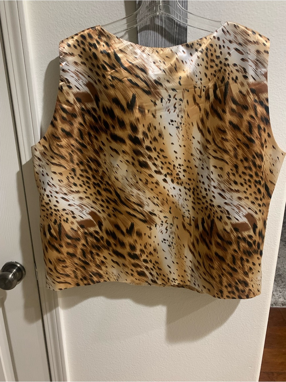 Terramina Brown & Cream Animal-Print Tank